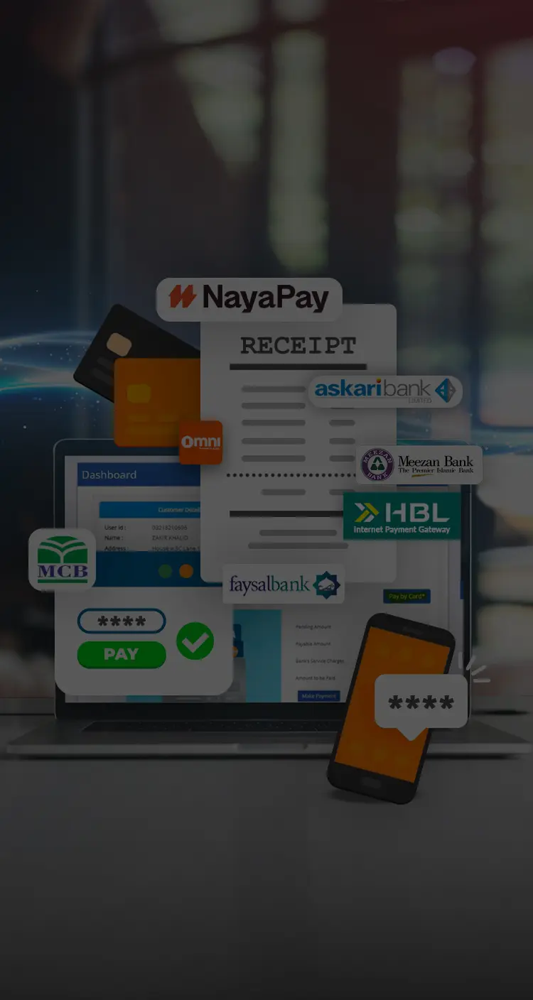 Diverse options to pay your bill